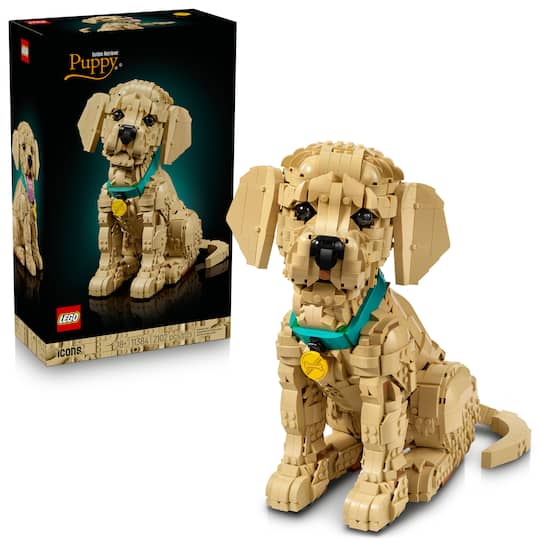 LEGO® Golden Retriever Puppy Icons Building Kit 11384